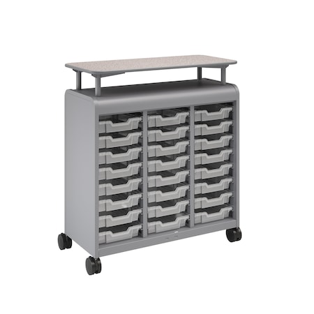Smith Trades Industrial Storage Cabinet, 50 in H, 43 in W, Platinum 610124000PPGNBPCLR